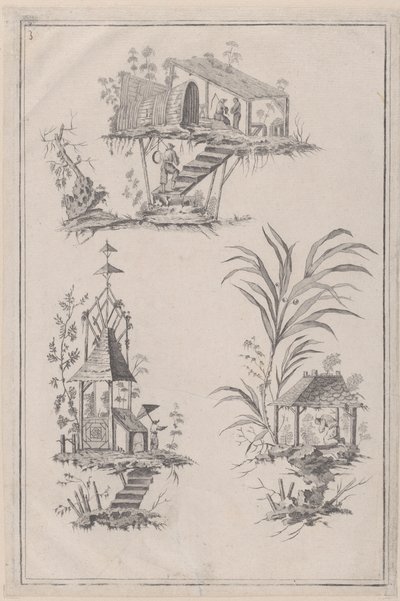 シノワズリの装飾品、カリフォルニア州。 1760-85。 作： Jean Baptiste Pillement