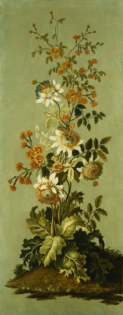 花の装飾パネル 作： Jean Baptiste Pillement