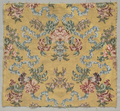 ブロケードシルクの長さ、1723-1774。 作： Jean Baptiste Pillement