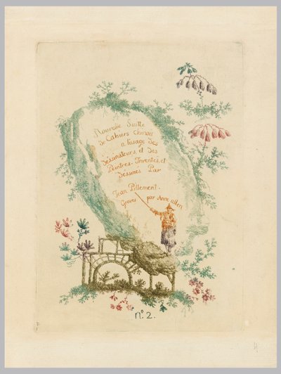 製図工と画家のための中国のノートの新しいセット、no.2 作： Jean Baptiste Pillement