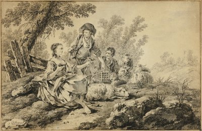 田園風景 作： Jean Baptiste Pillement