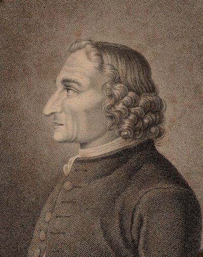 ヴァイオリン奏者で作曲家のジュゼッペ・タルティーニの肖像 1692-1770 , 1810. 作： Jean Baptiste Ponce Lambert