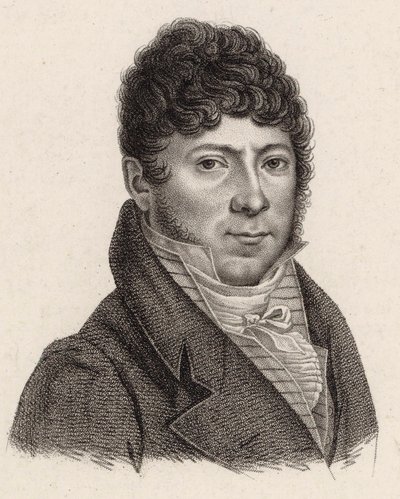 ヴァイオリン奏者で作曲家のフィリップ・リボンの肖像 1775-1838 , 1810. 作： Jean Baptiste Ponce Lambert