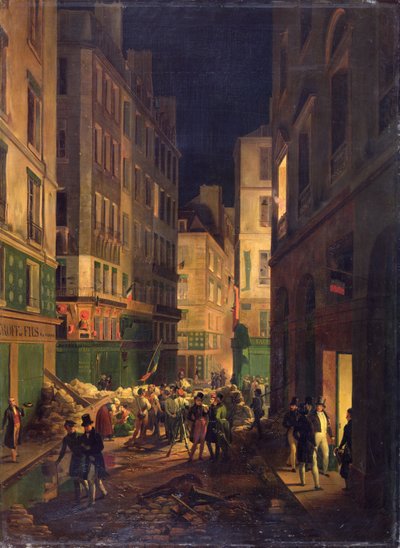 1830年7月30日、ホレスヴェルネの絵画の後、ルイフィリップ（1773-1810）がパレロワイヤルに到着 作： Jean Baptiste Prudent Carbillet