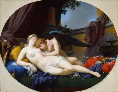キューピッドとプシュケ、1828年。 作： Jean Baptiste Regnault
