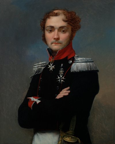 ナポレオン戦争の将校、シャルル＝ルイ・ルノーの肖像 作： Jean Baptiste Regnault