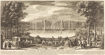 ベルサイユ庭園のネプチューン貯水池の眺め 作： Jean Baptiste Rigaud