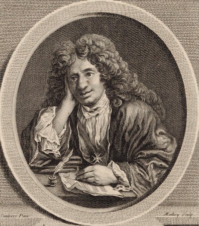 作曲家ミシェル=リシャール・ド・ラランドの肖像1657-1726。 作： Jean Baptiste Santerre