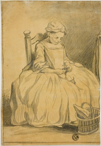 チェリーを食べる少女 作： Jean Baptiste Simeon Chardin