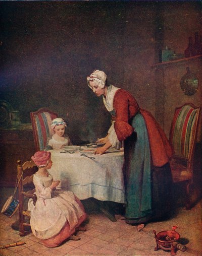 O 1 Grace before Meat、c1740。 1911 作： Jean Baptiste Simeon Chardin