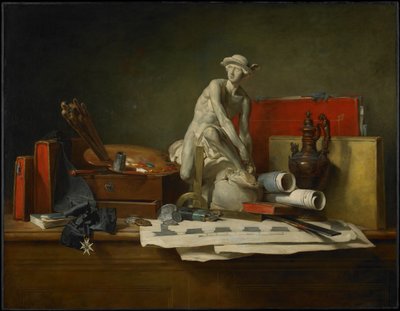 芸術の属性とそれらに与えられる報酬について 作： Jean Baptiste Simeon Chardin