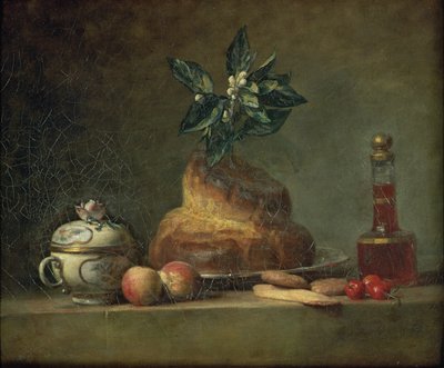 ブリオッシュまたはデザート、1763 作： Jean Baptiste Simeon Chardin