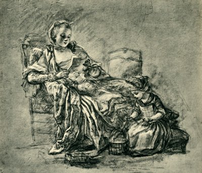 手紙、18世紀半ば後半、1943年。 作： Jean Baptiste Simeon Chardin
