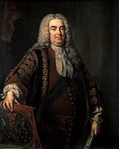 ウォルポール・ロバート：オックスフォード伯爵（1676-1745） 1740年頃（油彩・カンヴァス） 作： Jean Baptiste Vanloo