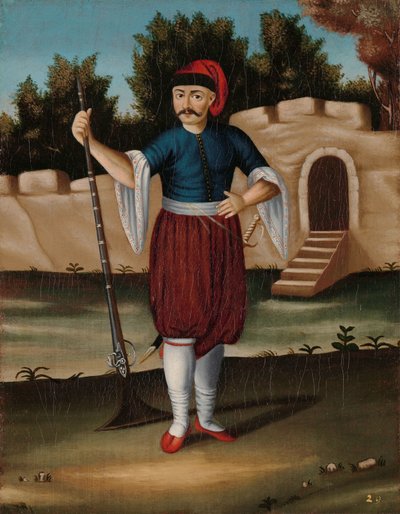 アルバニアの海岸から来た男 作： Jean Baptiste Vanmour (workshop of)