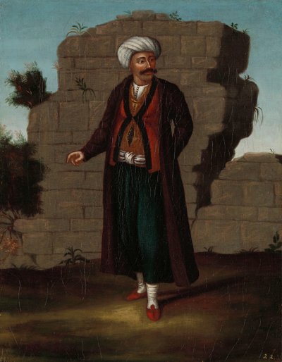 ミコノス島の男 作： Jean Baptiste Vanmour (workshop of)