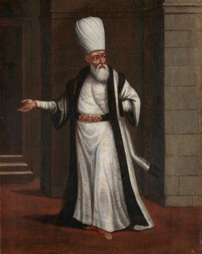 Janissary Aga、イェニチェリの最高司令官 作： Jean Baptiste Vanmour (workshop of)