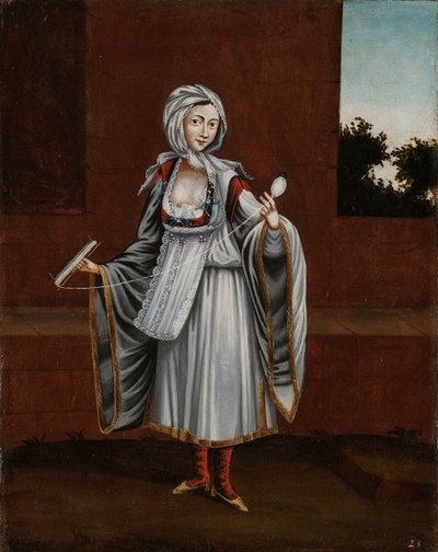キトノス島の女（サーミア） 作： Jean Baptiste Vanmour (workshop of)
