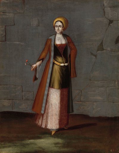 ティノス島の女 作： Jean Baptiste Vanmour (workshop of)