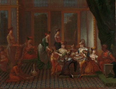 著名なトルコ人女性の晩餐会 作： Jean Baptiste Vanmour