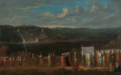 ボスポラス海峡での結婚式の行列、1720-37年頃 作： Jean Baptiste Vanmour