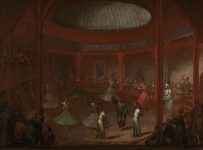 旋舞教団、1730年頃 作： Jean Baptiste Vanmour