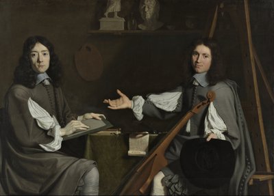 両アーティストのダブル・ポートレイト 作： Jean Baptiste de Champaigne