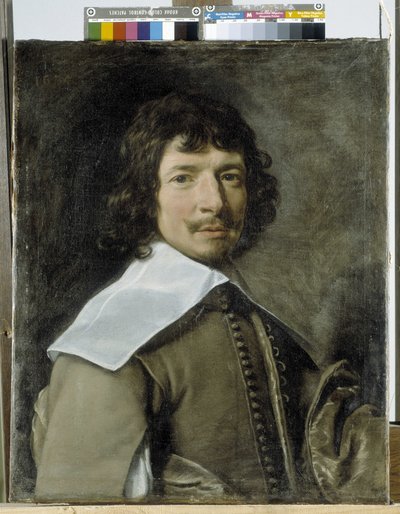 男性の肖像、別名「灰色の男」（油彩・キャンバス 作： Jean Baptiste de Champaigne