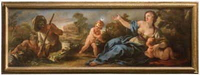 ラトナとリュキアの漁師たち」1715-16年頃（油彩・キャンバス 作： Jean Baptiste van Loo