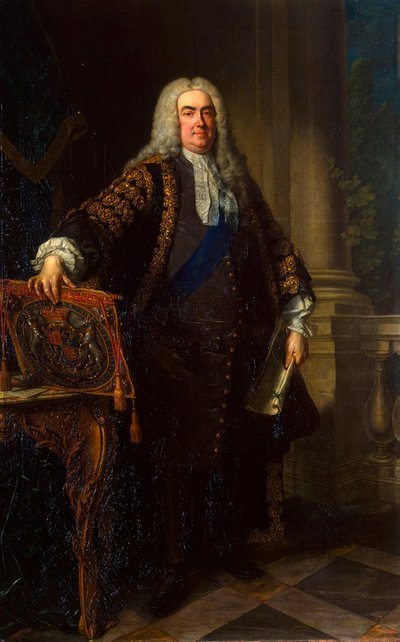 初代オーフォード伯ロバート・ウォルポール卿の肖像、1676～1745年、1740年。 作： Jean Baptiste van Loo