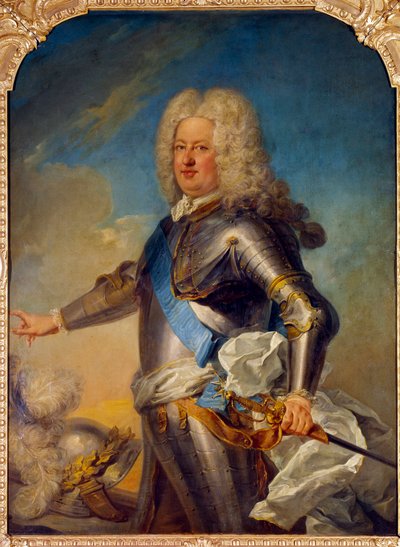 スタニスラス・レスチンスキ（1677-1766）の肖像 ポーランド王、ロレーヌ公、バールの肖像 ジャン・バティスト・ファン・ロー（1684-1745）の絵画 18世紀 日1,33x1,13 m 作： Jean Baptiste van Loo