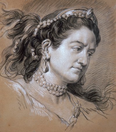 18世紀の女性の肖像。 作： Jean Baptiste van Loo