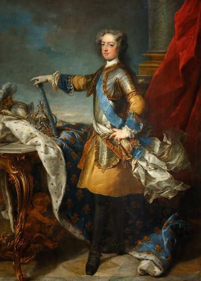 ルイ15世1710-1774年の肖像、ca 1723-1724 作： Jean Baptiste van Loo
