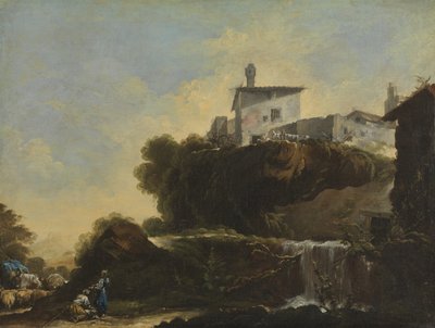 イタリアの風景、1749 作： Jean Barbault