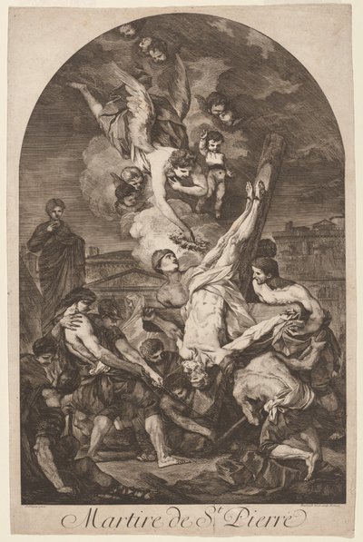 Martire de St.Pierre 「聖ペテロの殉教」1750年代頃。 作： Jean Barbault