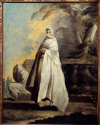 白衣をまとった女性たち。ジャン・バルボー（1718-1762）の絵画 作： Jean Barbault
