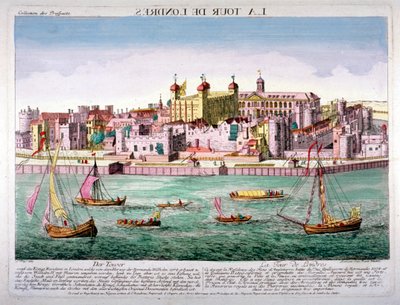 ロンドン塔、1760年 作： Jean Benoit Winckler