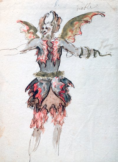 「悪魔」、c1680 作： Jean Berain, Jean Baptiste Lully