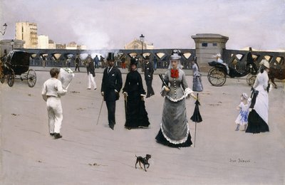 ヨーロッパの橋、1875年頃 作： Jean Beraud