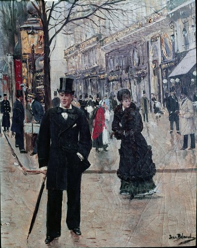 大通りで 作： Jean Beraud