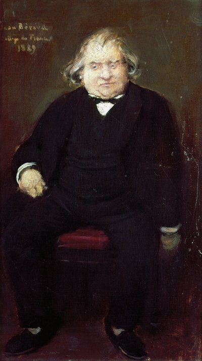 フランスの歴史家、哲学者、言語学者、作家、ジョゼフ・アーネスト・ルナン（1823-1892）の肖像 ジャン・ベロー（1849-1935）作 絵画 作： Jean Beraud