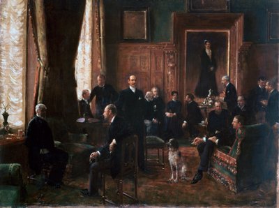 ポテッカ伯爵夫人のサロン、1887年 作： Jean Beraud