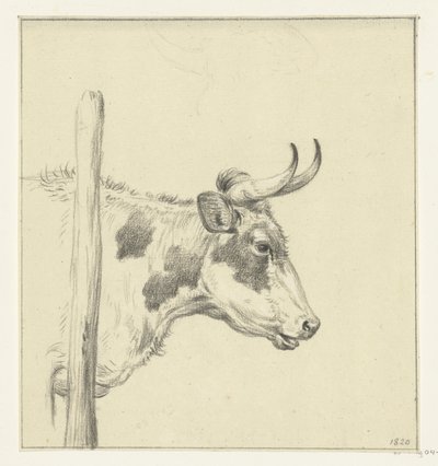 右に牛の頭 作： Jean Bernard