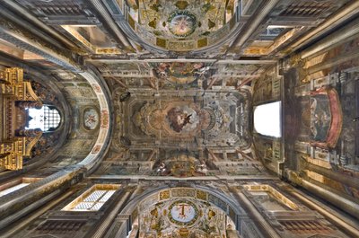 聖フランチェスコの神格化、聖フランチェスコ教会、サッスオーロ、イタリア 作： Jean Boulanger