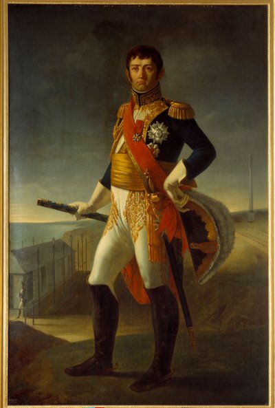 ニコラ・スルト（1769-1851）ダルマチア公爵、フランスのマレシャル（牧童）の胴体部分の肖像。ジャン・ブロク（1780-1850）による絵画 作： Jean Broc