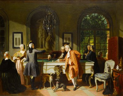 ビリヤード ゲーム、19 世紀半ば。 作： Jean Carolus