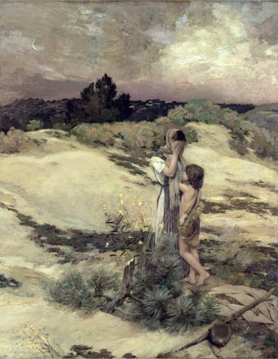ハガルとイシュマエル 作： Jean Charles Cazin