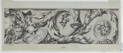 デッサン、フリーズとリンソー、1775-80年 作： Jean Charles Delafosse