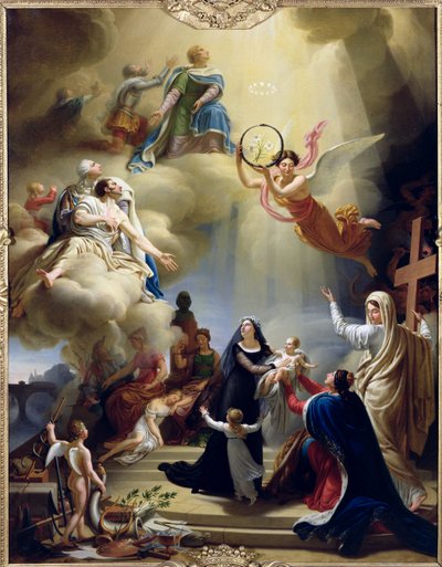 アンリドフランスの誕生を称える寓意（1820-83）1820年、1821年のボルドー公 作： Jean Charles Tardieu