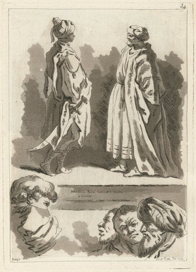 イタリアの宮殿や教会の最も興味深い絵画やキャンバスから選ばれた断片 作： Jean Claude Richard, Abbé de Saint Non